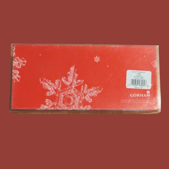 Gorham Crystal Angel Ornaments (Set of 3, Boxed) - Picture 3 of 3